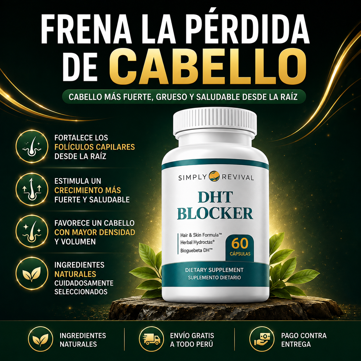 DHT BLOCKER™ + Guía de uso profesional - La solución natural que detiene la caída capilar